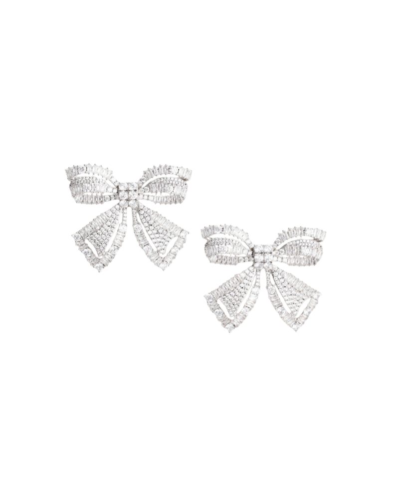 Crystal Bow Earrings