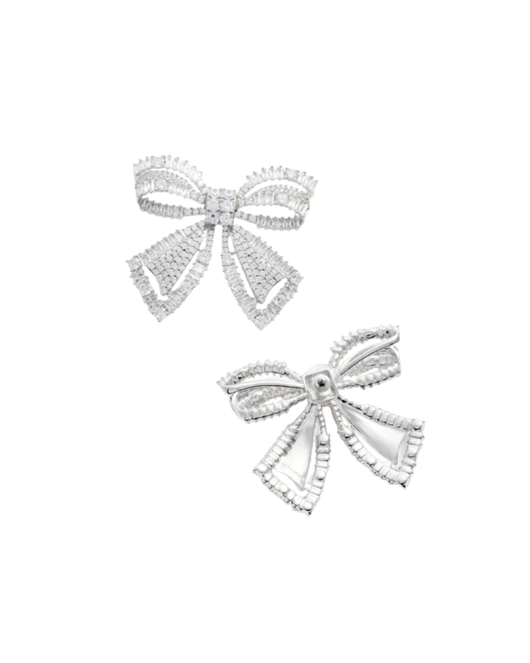 Crystal Bow Earrings