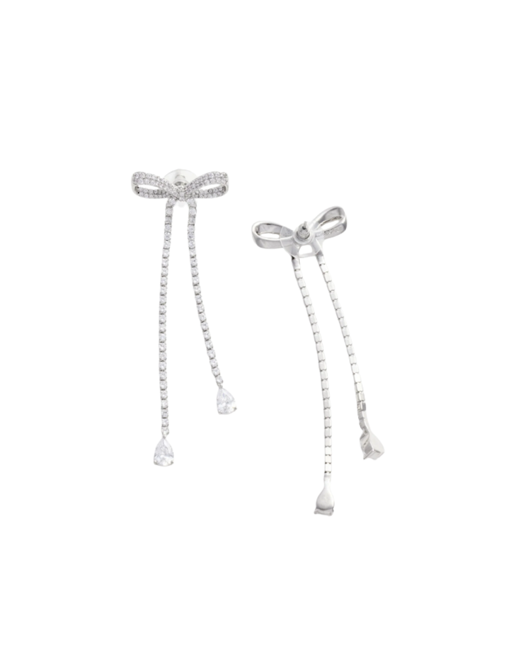 Crystal Bow Dangle Earring