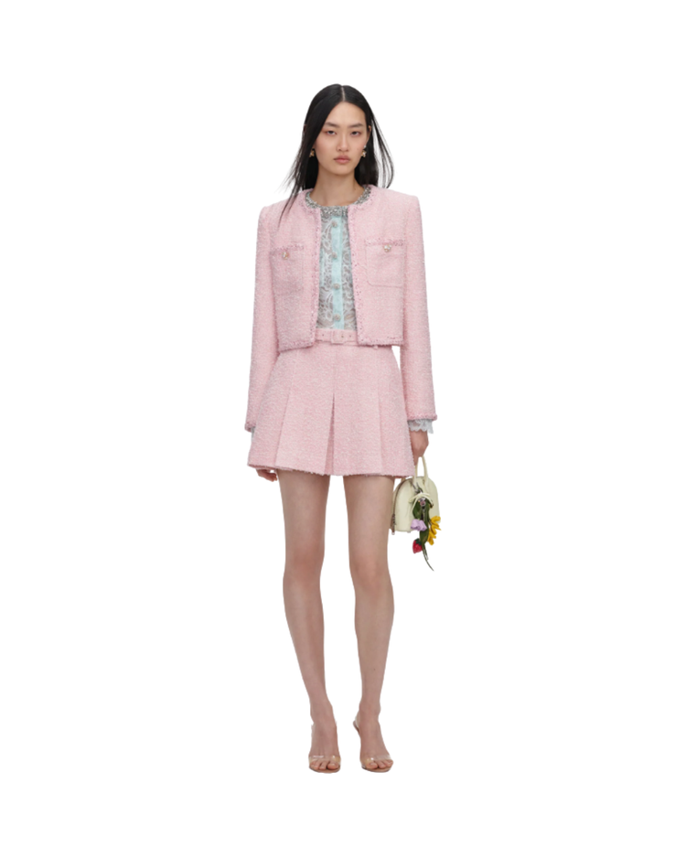 Pink Boucle Jacket