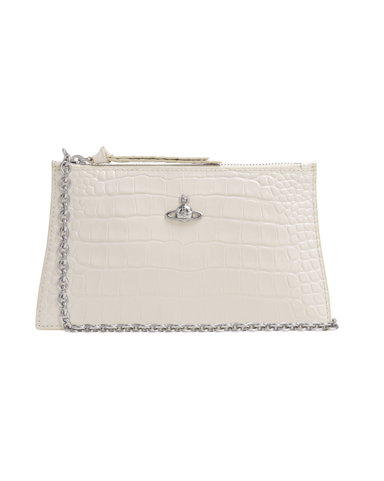Small Flat Zip Clutch