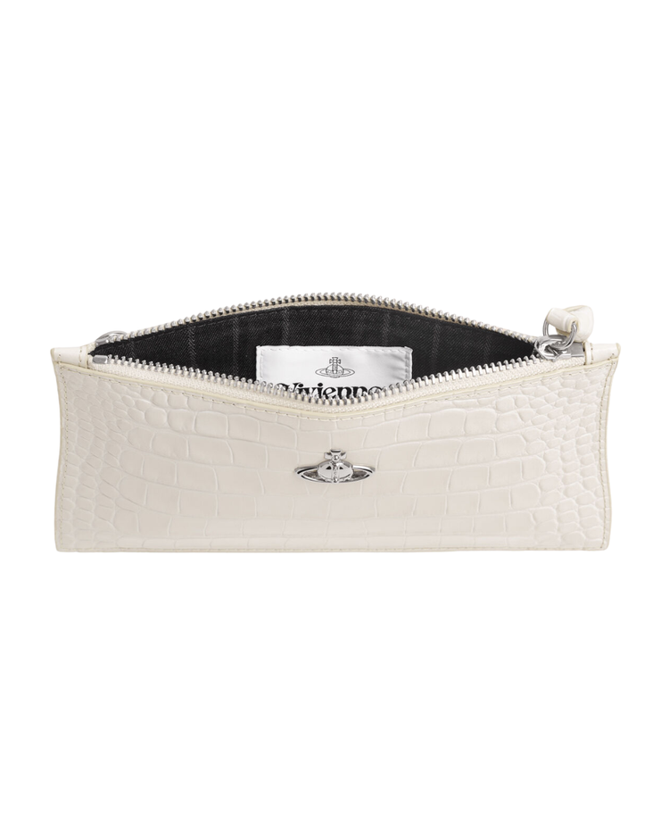 Small Flat Zip Clutch