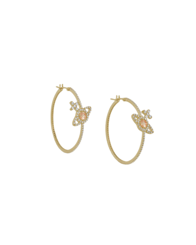 Olympia Cz Hoop Earrings