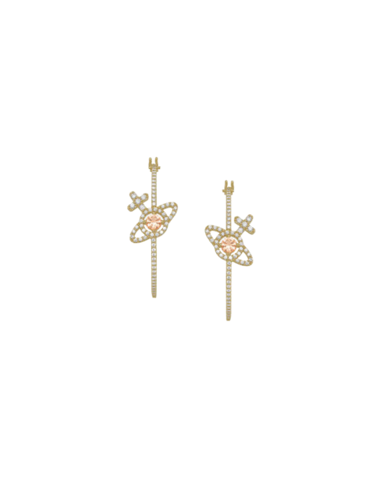 Olympia Cz Hoop Earrings