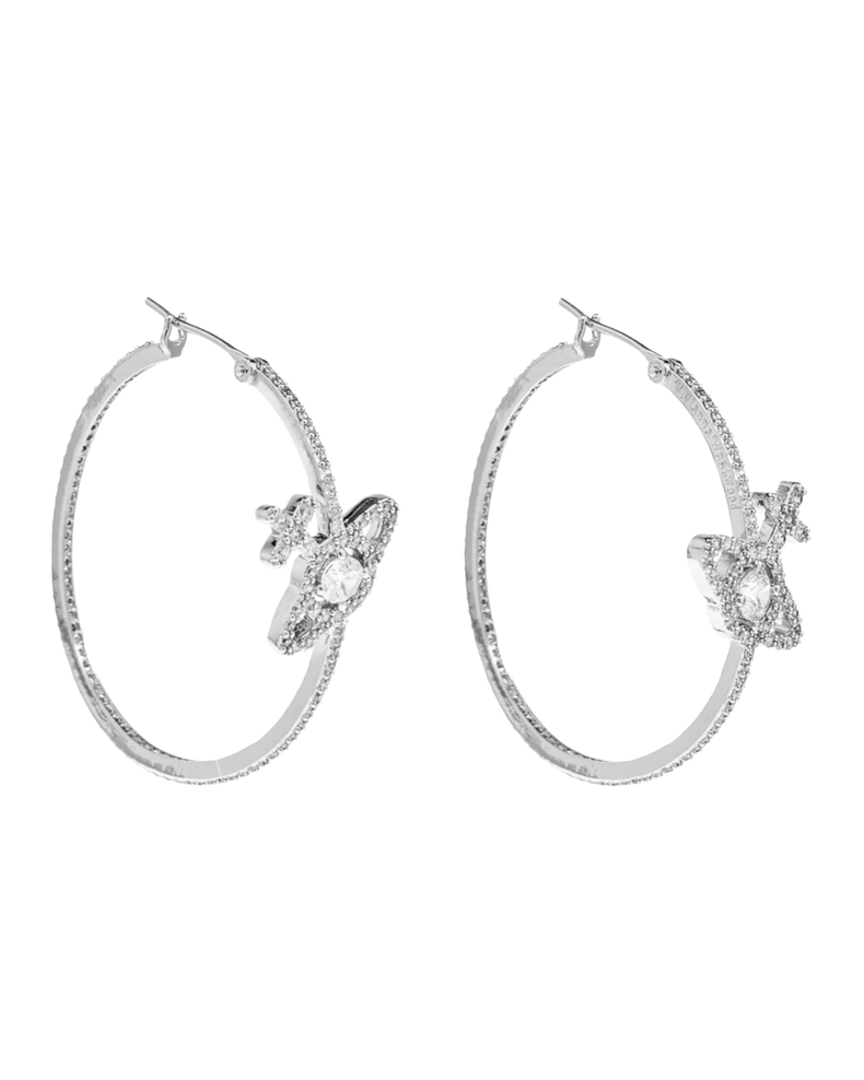 Olympia Cz Hoop Earrings