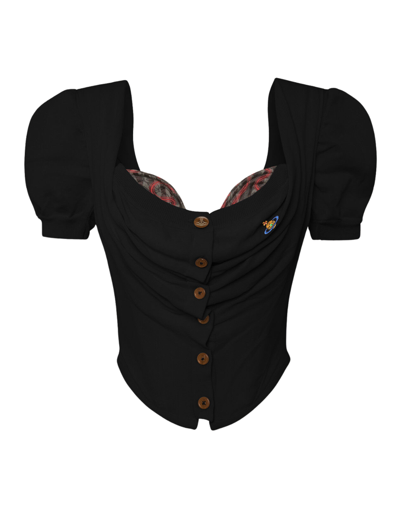 Short Sleeve Bea Corset Cardigan