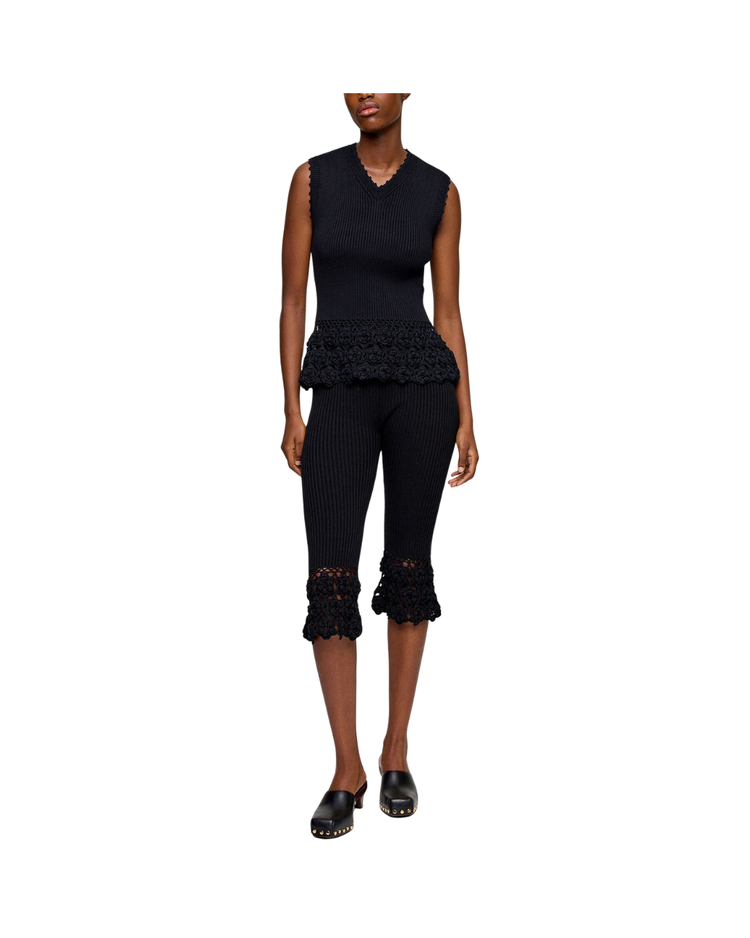 Trousers in Cotton Crochet
