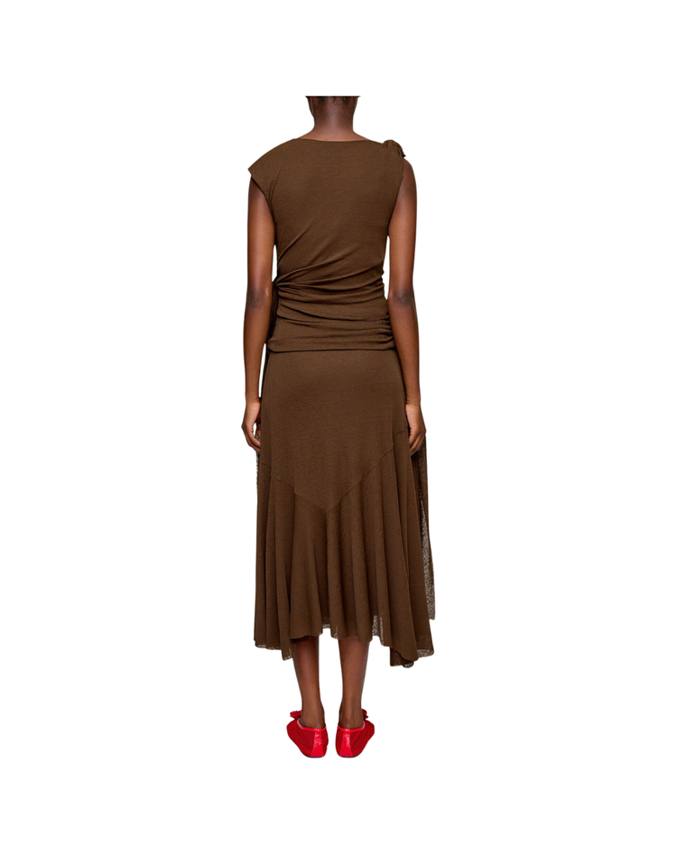Long Dress in Marl Mesh