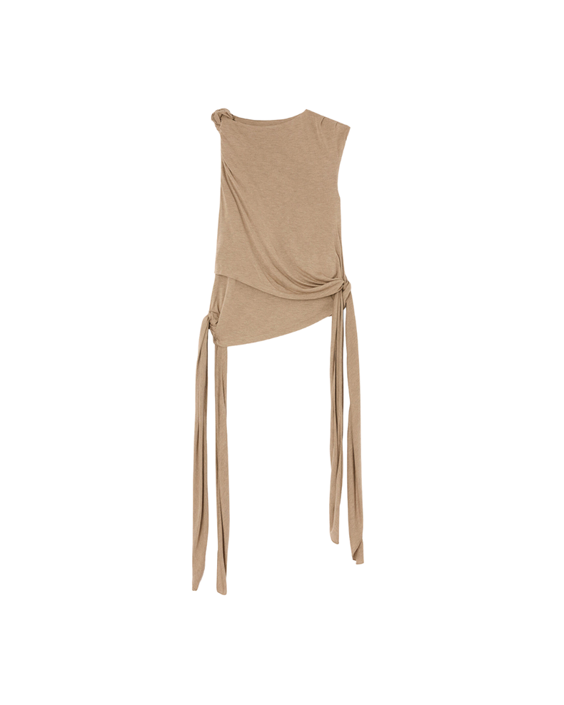 Top in Beige Jersey