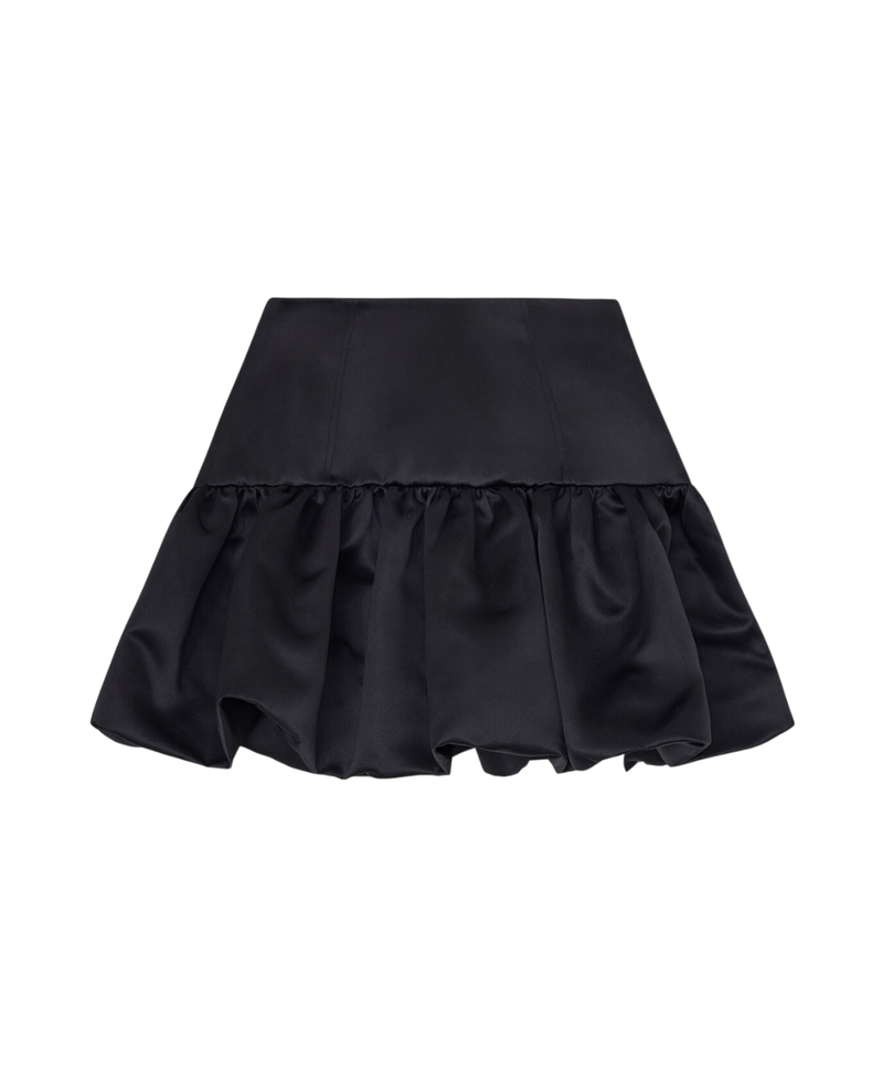 Skirt in Black Satin
