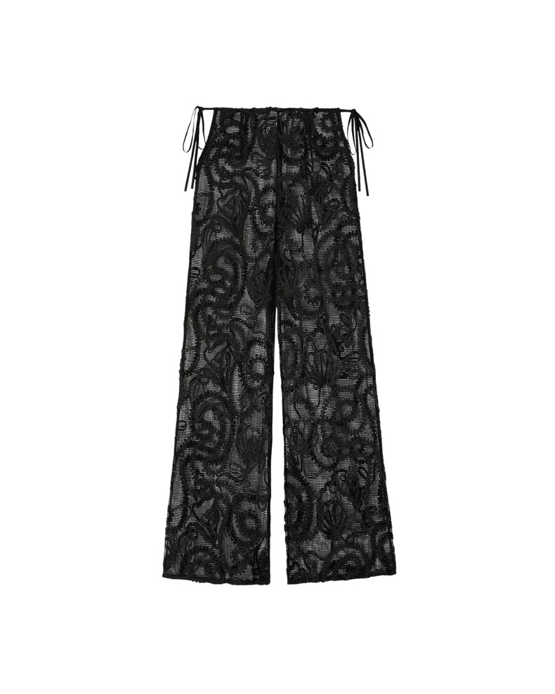 Trousers in Black Net