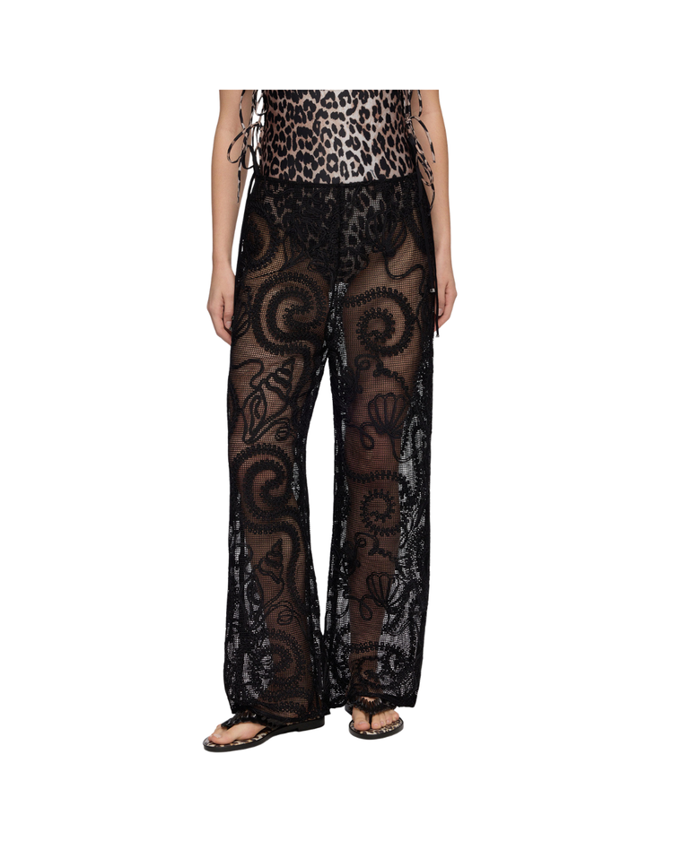 Trousers in Black Net