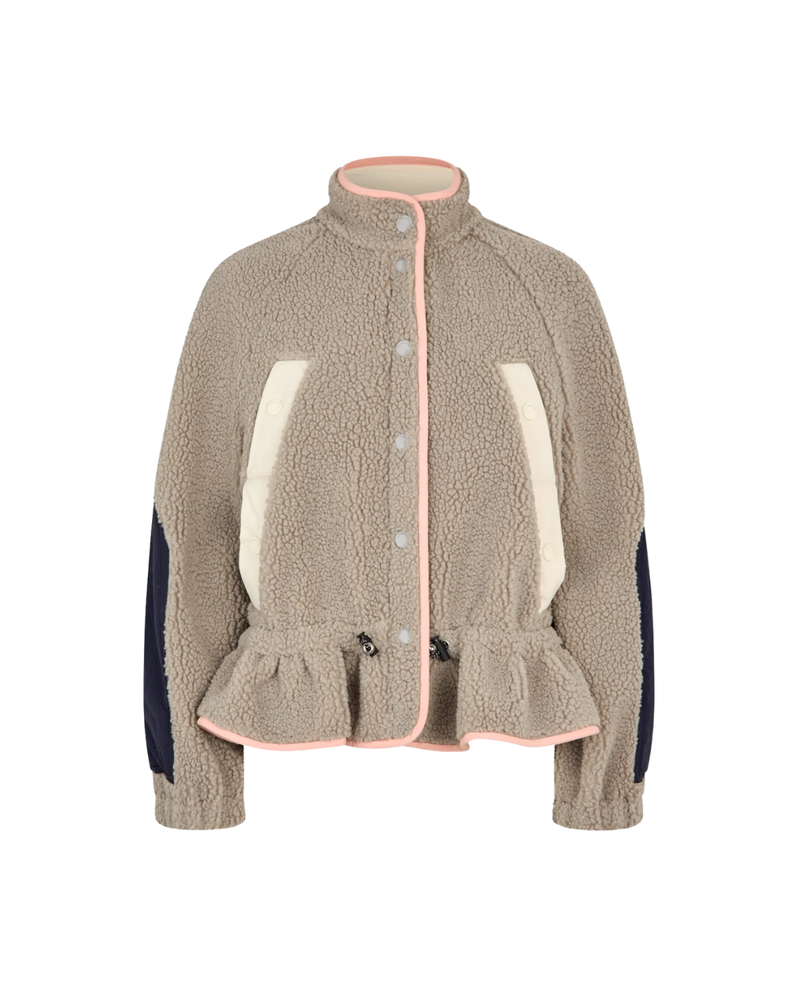 Dropped Shoulder Gathered Jacket