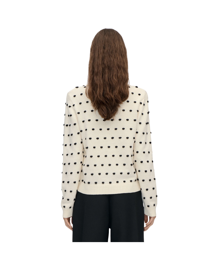 Bobble Polo Collar Sweater