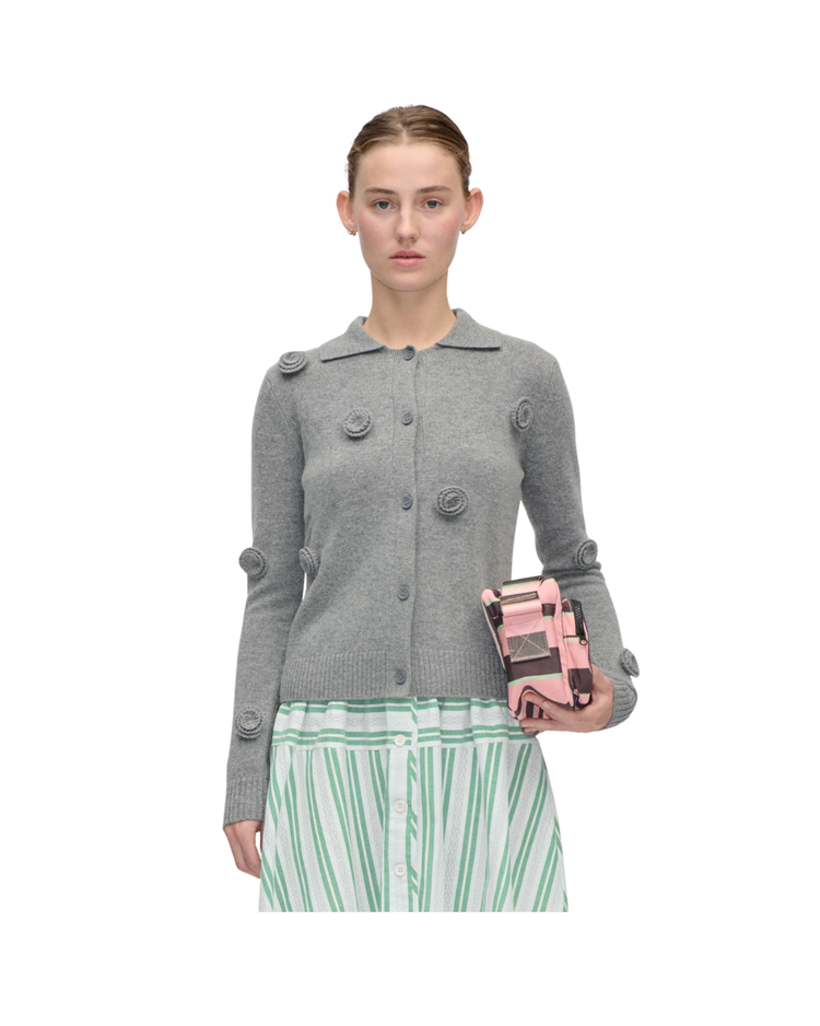 Button Up Long Sleeve Polo Knit