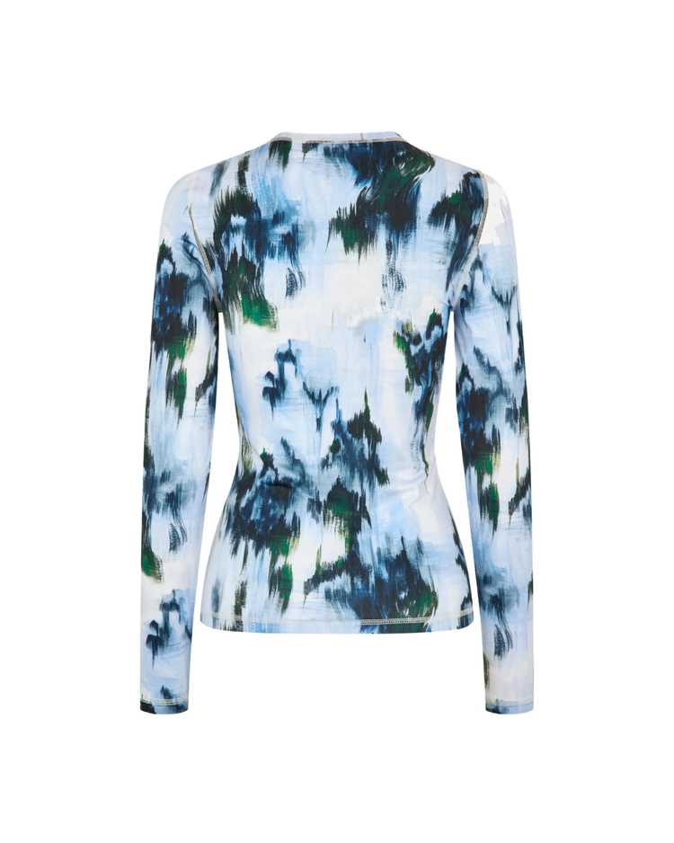 Elastic Long Sleeve Top