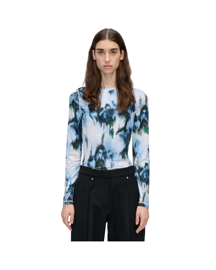 Elastic Long Sleeve Top