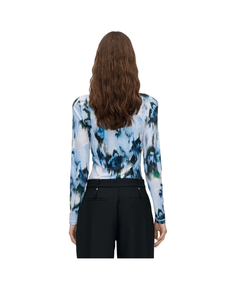 Elastic Long Sleeve Top