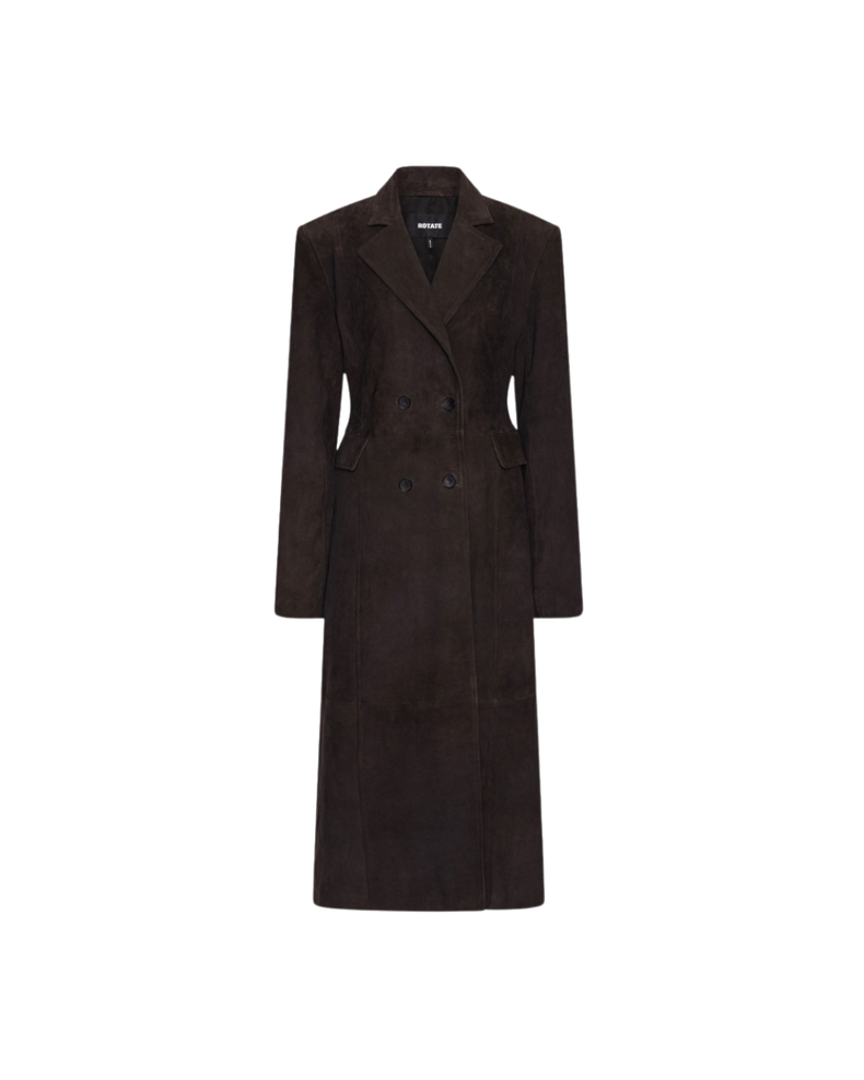 Suede Long Coat