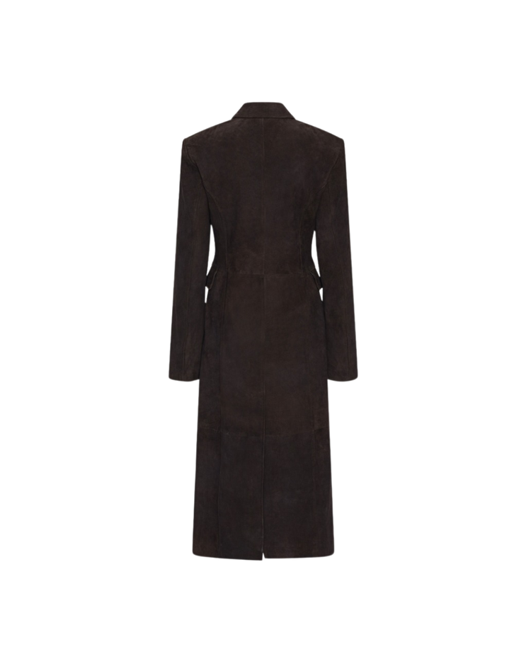 Suede Long Coat