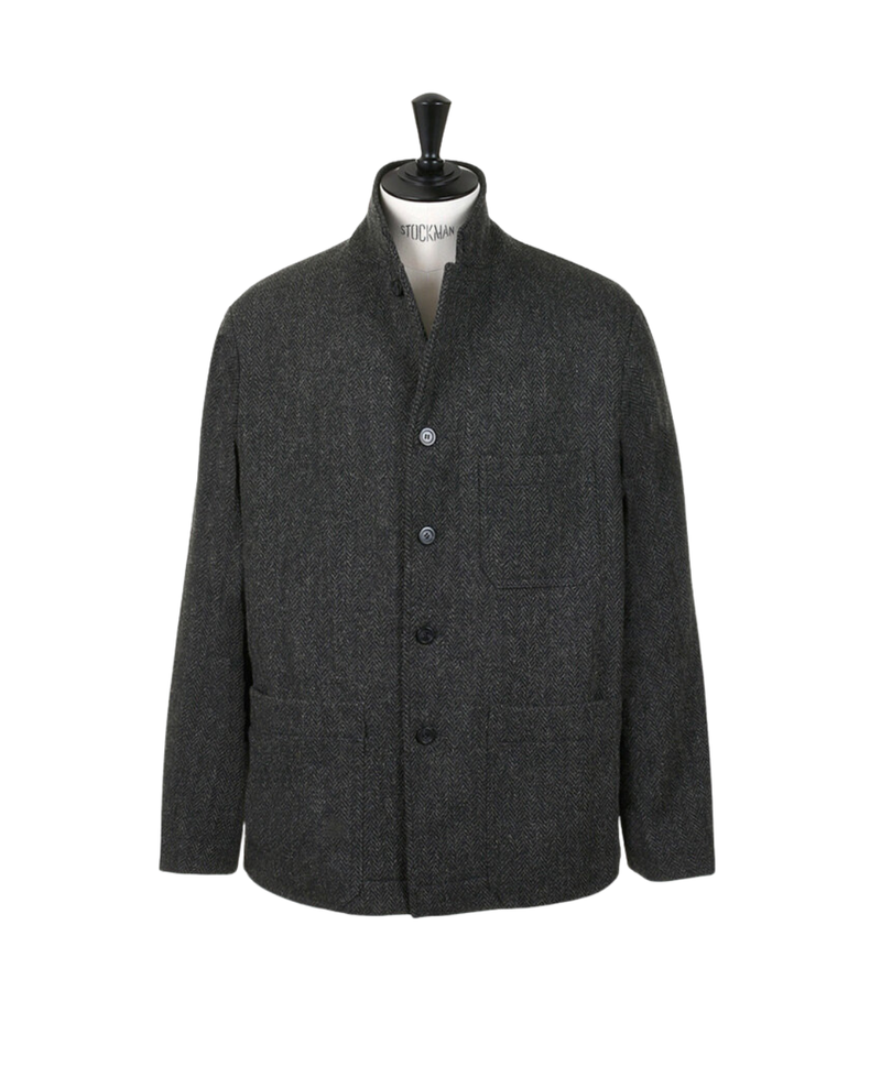 Harris Tweed Four-button Coverall Jacket