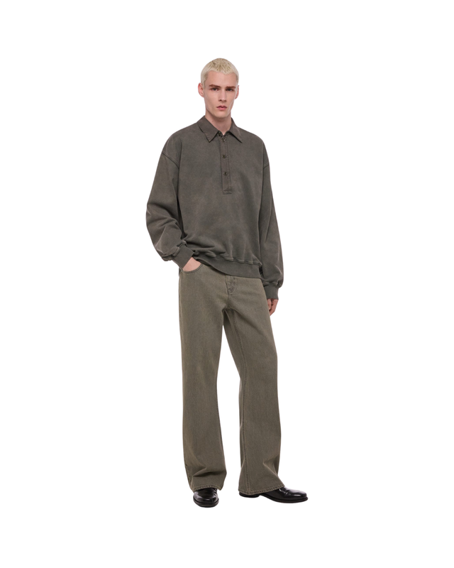 Garment-Dyed Terry Polo