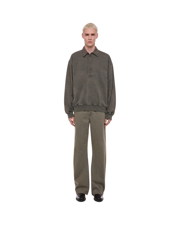 Garment-Dyed Terry Polo