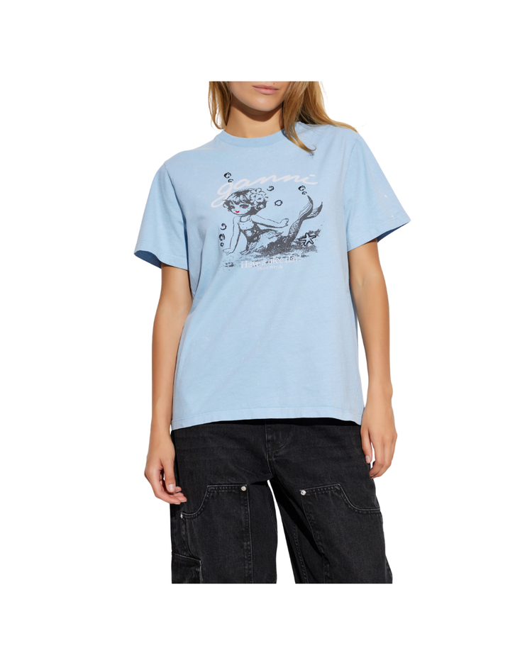 Future Jersey Washed T-shirt Mermaid