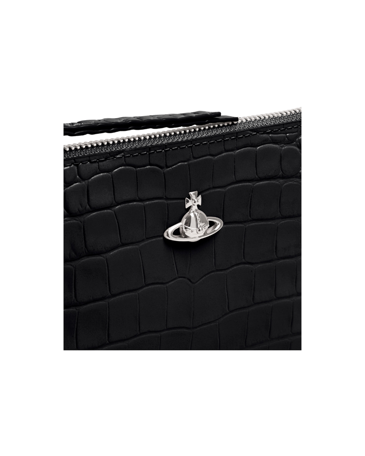 Small Flat Zip Clutch