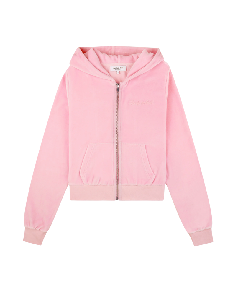 Signature Logo Krystal Zip Hoodie