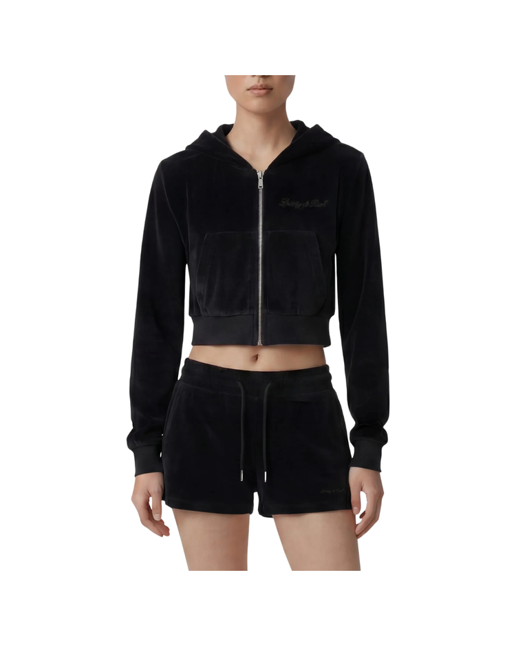 Signature Logo Krystal Zip Hoodie