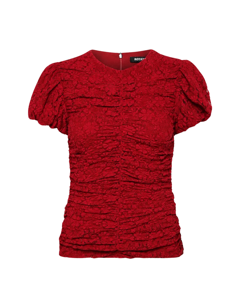 Lace Ruched Top