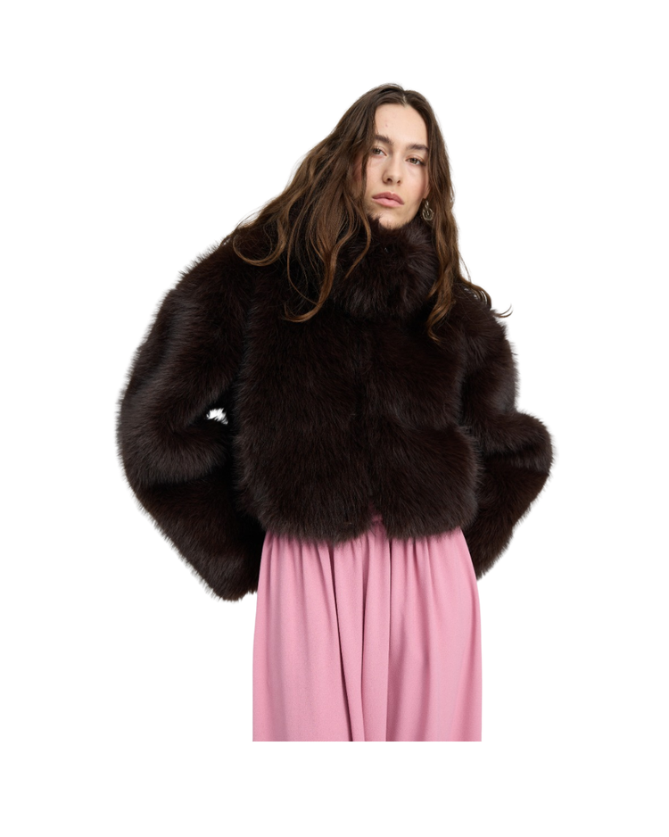 Faux Fur Cropped Jacket