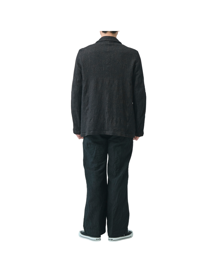 WO/LI Pinstripe Washed Double Breasted Tailored Jacket