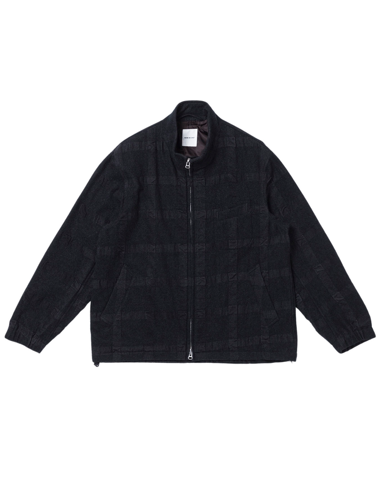 Check Zip Up Short Jacket