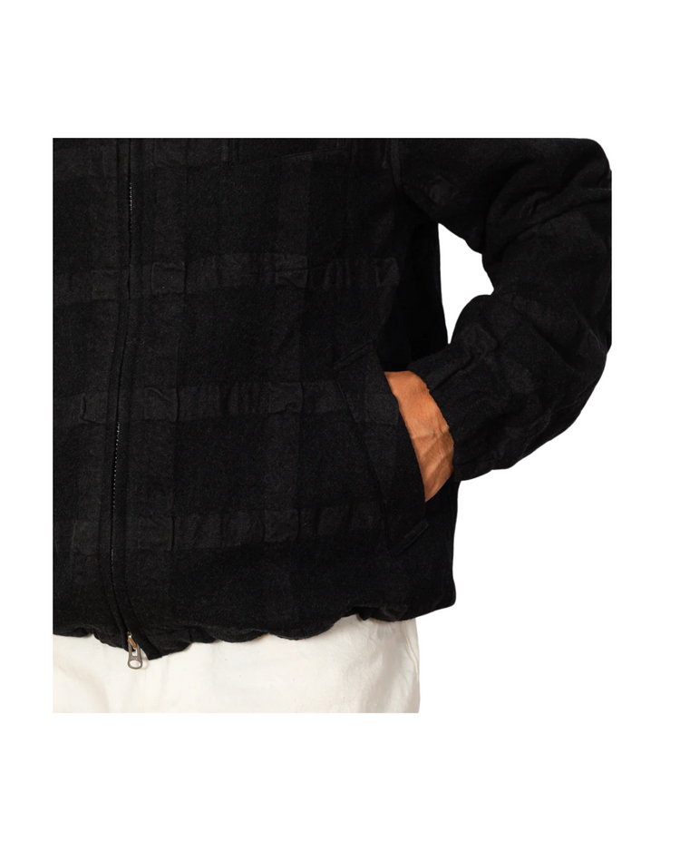 Check Zip Up Short Jacket