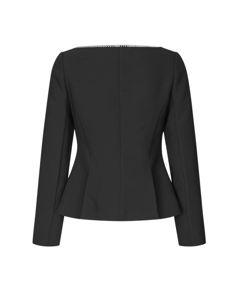 Square Neckline Tailored Jacket