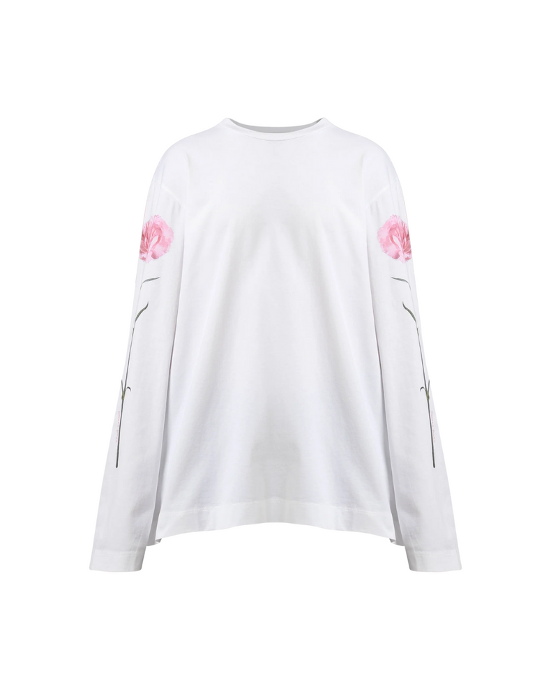 Carnation Print Long Sleeve T-shirt