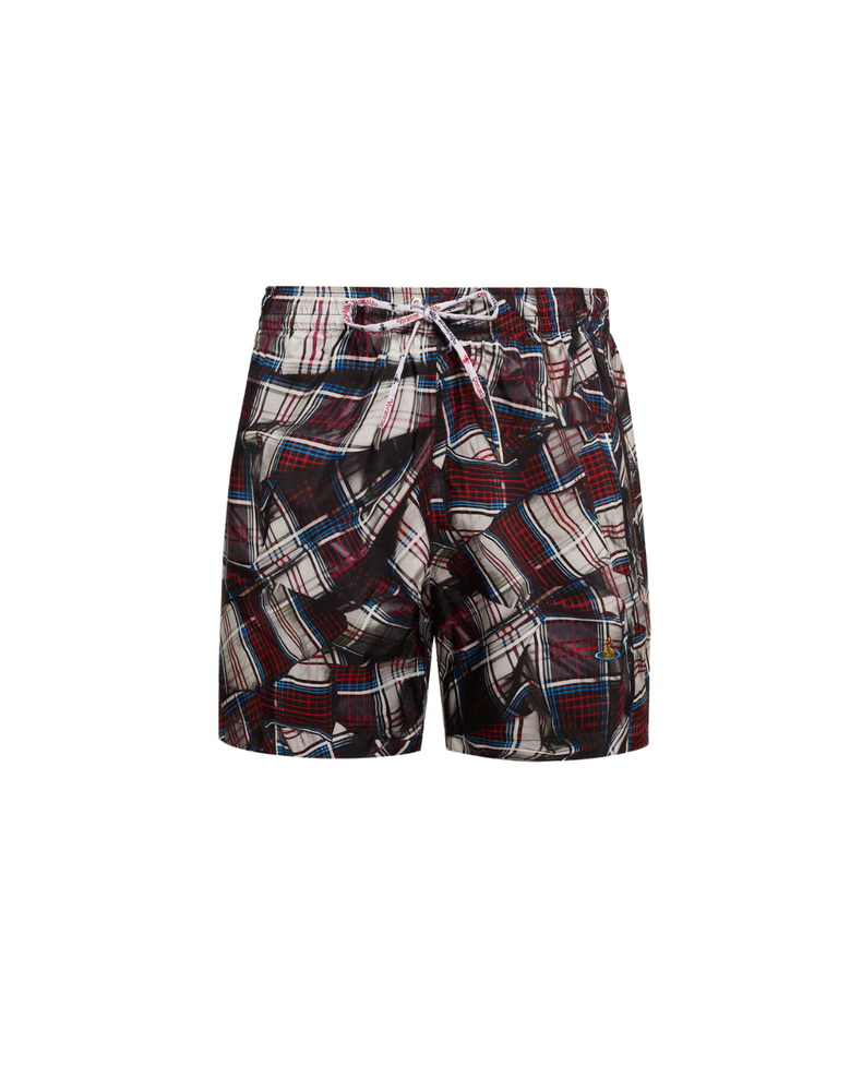 Draped Tartan Surf Boxer