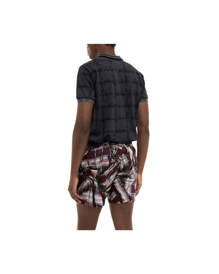 Draped Tartan Surf Boxer