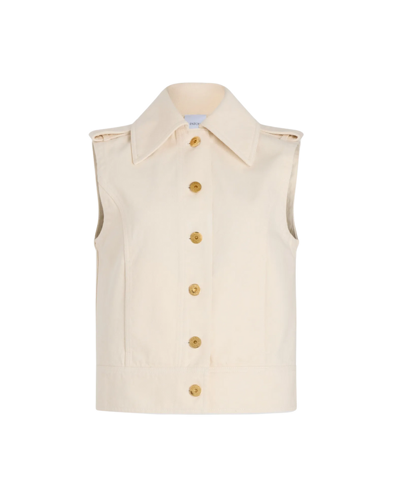 Sleeveless Denim Jacket