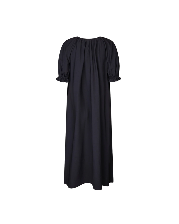Puff Sleeve Detail Long Dress