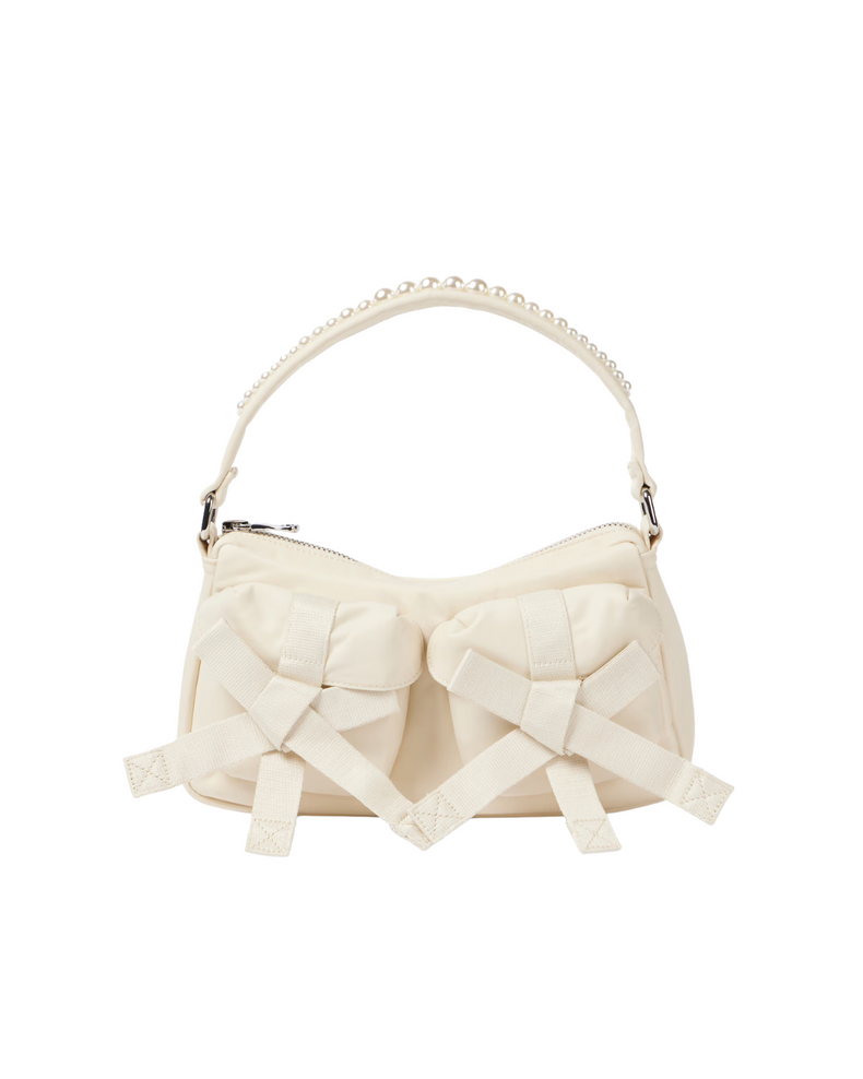 Utility Bow Pocket Pochette Bag W/ Emb