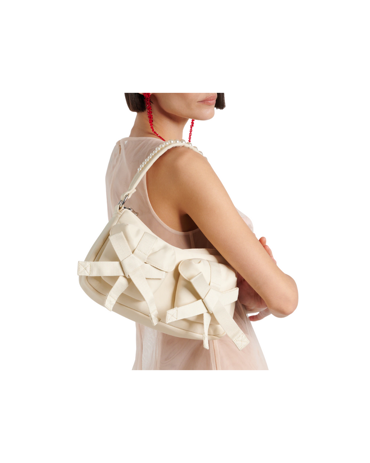 Utility Bow Pocket Pochette Bag W/ Emb