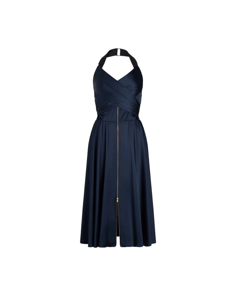 Halterneck Volume Dress