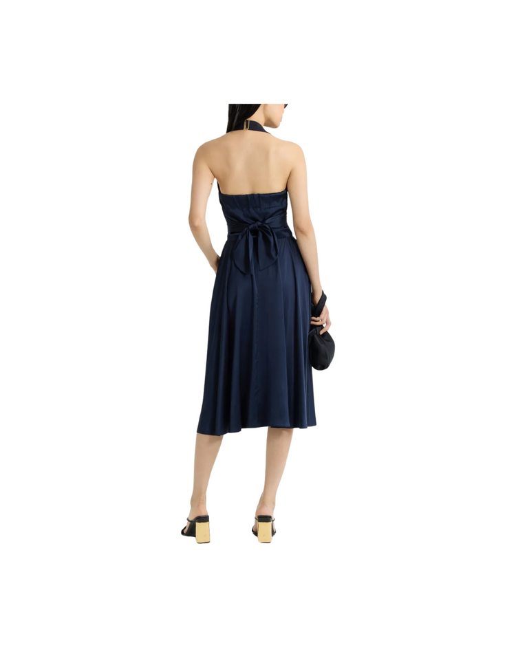 Halterneck Volume Dress