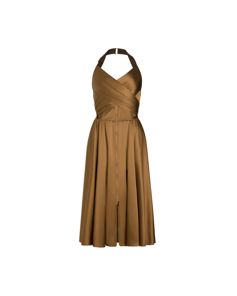 Halterneck Volume Dress
