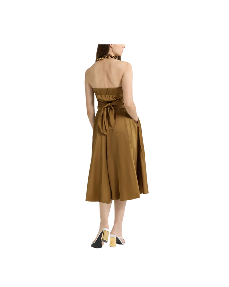 Halterneck Volume Dress