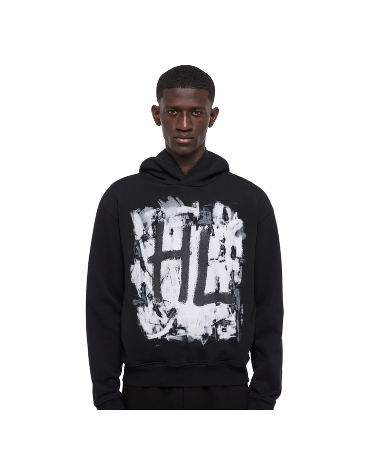 Black Scribble Hoodie