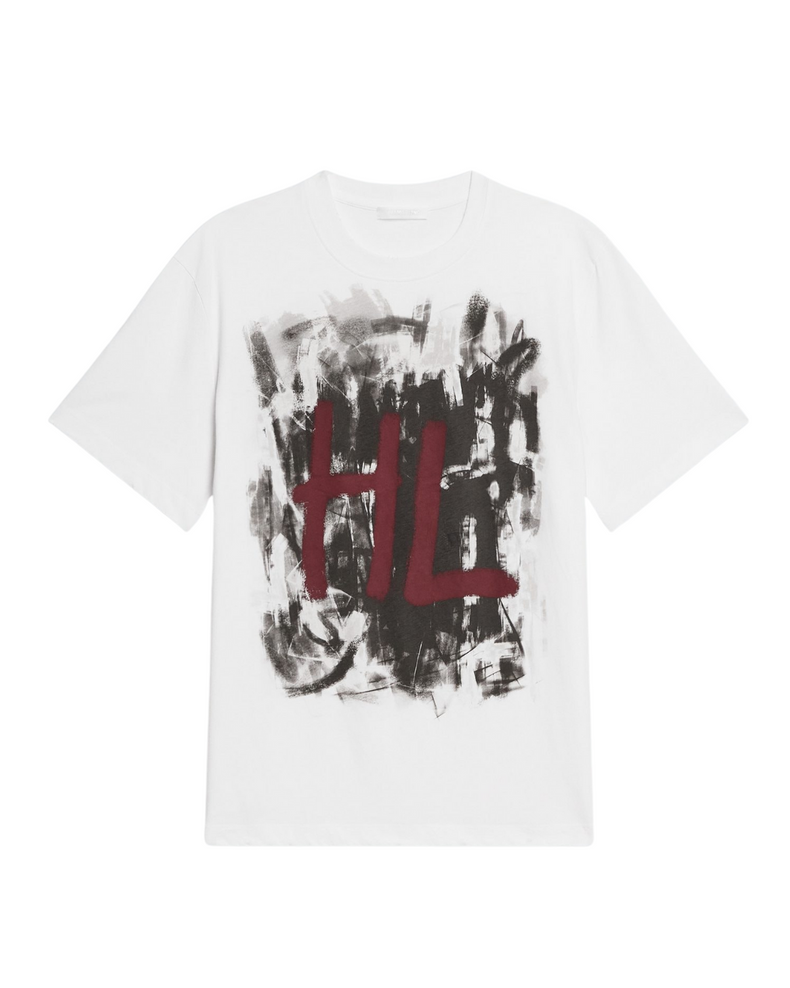 White Scribble Tee